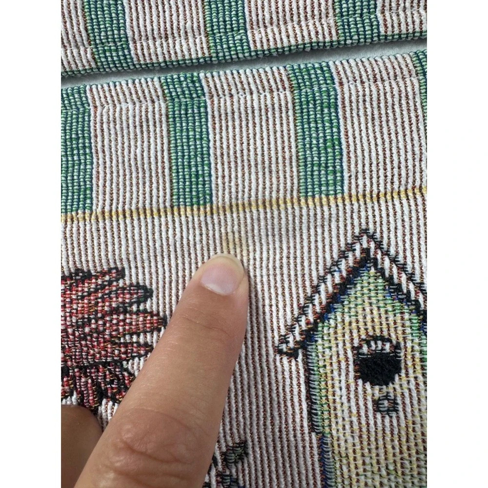 Nature Cottagecore Placemats Green Cream Garden Tapestry Set of 2 Grandmacare